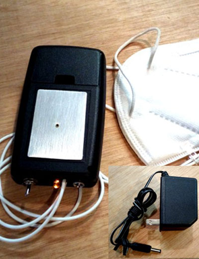 battery for ion mask