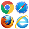 web browser logos