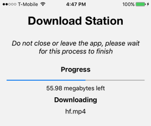 Step 5 - Download Progress Screenshot