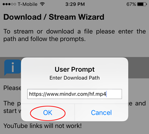 Step 3 - OK and Cancel Box Screenshot